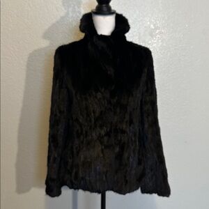 Reporter Mink Fur Coat Jacket GUC Normal Wear size S-M